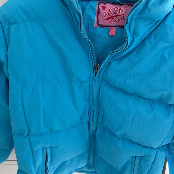 - 🔥NWOT 1826 kids light blue with white jacket size 14. - Picture 9 of 13